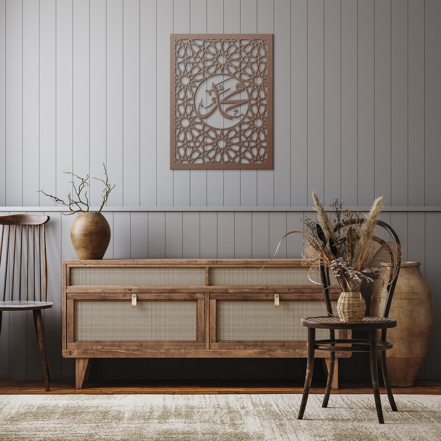 Prophet_Muhammad_Name__Panel_Copper_Rustic_Hallway_Mockup.png