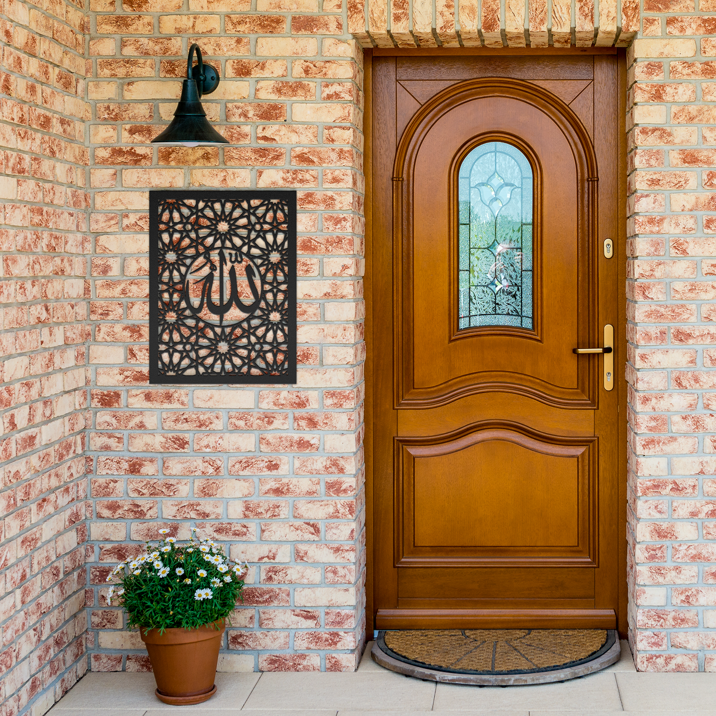 Divine_Name_Allah__Arabic_Panel_Black_Brick_Entrance_Mockup.png